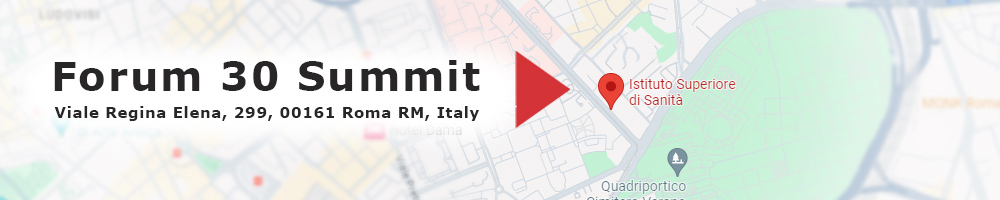 Map to Forum 30 at the Istituto Superiore di Sanita